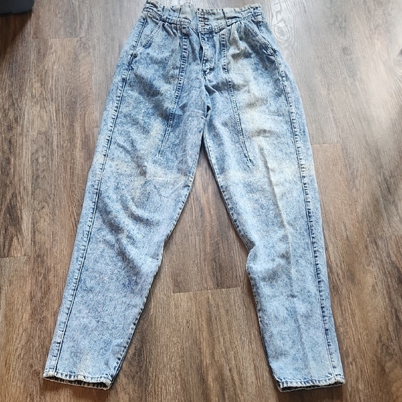 Brittania 80's Vintage Acid Wash Denim Jeans High Waist Sz 16 - Picture 7 of 7